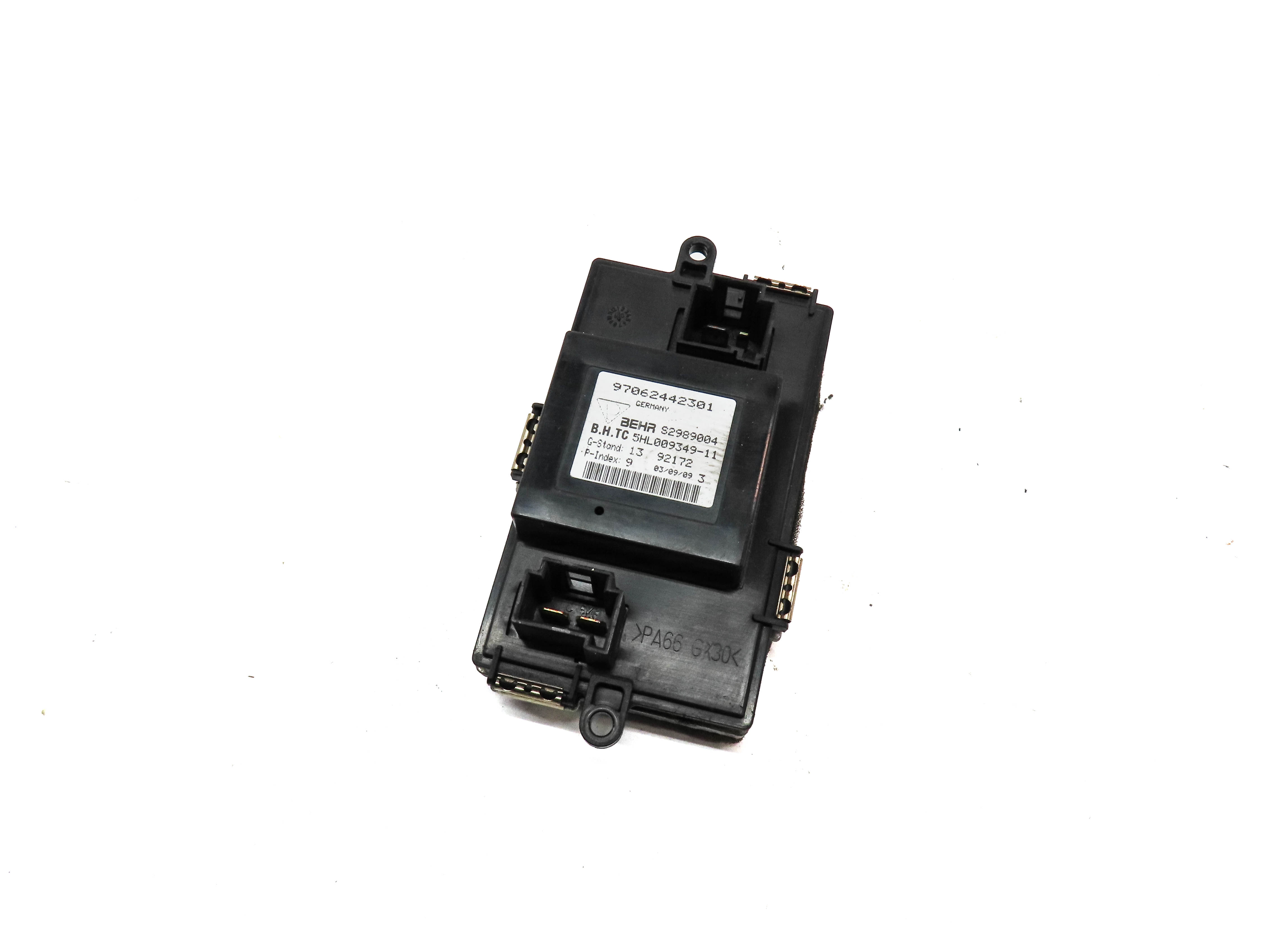 2010 PORSCHE PANAMERA (970) FRONT HEATER A/C BLOWER FAN MOTOR SPEED RESISTOR — exact item pictured